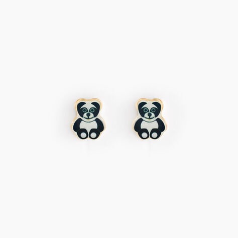 Boucles D'oreilles Puces Ourson Or Jaune - Clous d'oreilles Enfant | Histoire d’Or