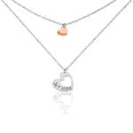 Collier Menia Argent Bicolore - Colliers doubles et triples cha&icirc;nes Femme | Histoire d&rsquo;Or