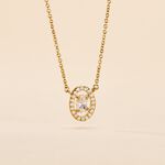 Collier Classical Plaqu&eacute; Or Jaune Oxyde De Zirconium - Colliers fantaisie Femme | Histoire d&rsquo;Or
