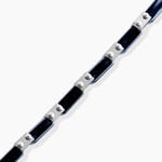 Bracelet Jourdan Iain Acier Argent&eacute; - Bracelets Homme | Histoire d&rsquo;Or