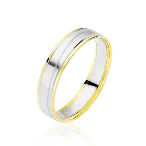 Alliance Juditha Ruban Plat Or Bicolore -  Unisex | Histoire d’Or