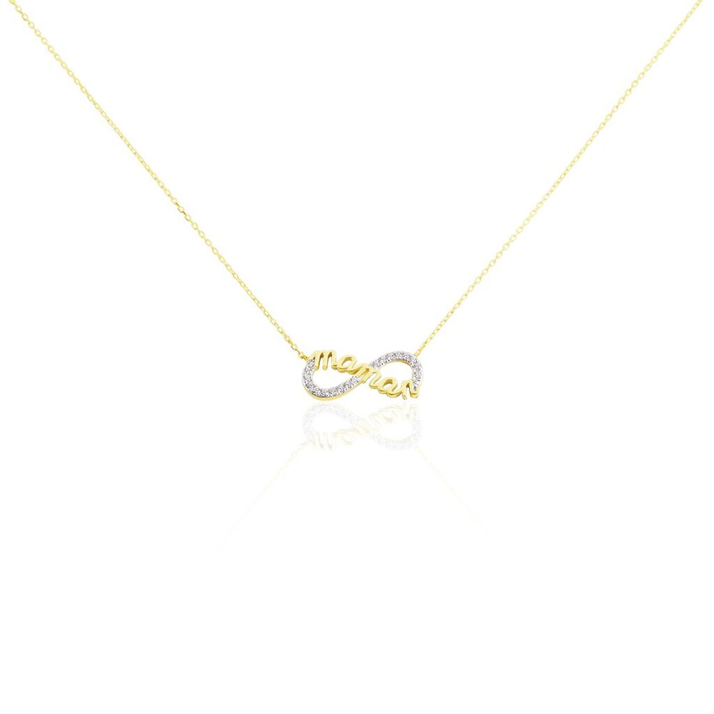 Collier Heimdall Or Jaune Oxyde De Zirconium - Colliers Femme | Histoire d&rsquo;Or