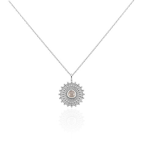 Collier Nyoko Argent Blanc Labradorite - Colliers fantaisie Femme | Histoire d’Or