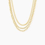 Collier Cherilyn Acier Dor&eacute; - Colliers fantaisie Femme | Histoire d&rsquo;Or