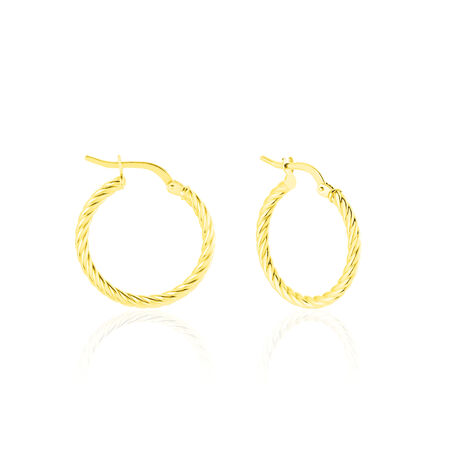 Créoles Bartimee Or Jaune - Boucles d'oreilles créoles Femme | Histoire d’Or