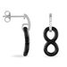 Boucles D'oreilles Pendantes Celinia Argent Blanc Céramique Et Oxyde - Boucles d'oreilles fantaisie Femme | Histoire d’Or
