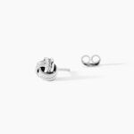 Boucles D'oreilles Puces Iloa Argent Blanc - Boucles d'oreilles fantaisie Femme | Histoire d&rsquo;Or