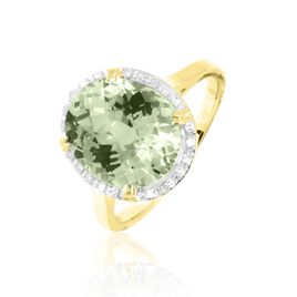 Bague Anna Or Jaune Amethyste Et Diamant - Bagues solitaires Femme | Histoire d’Or