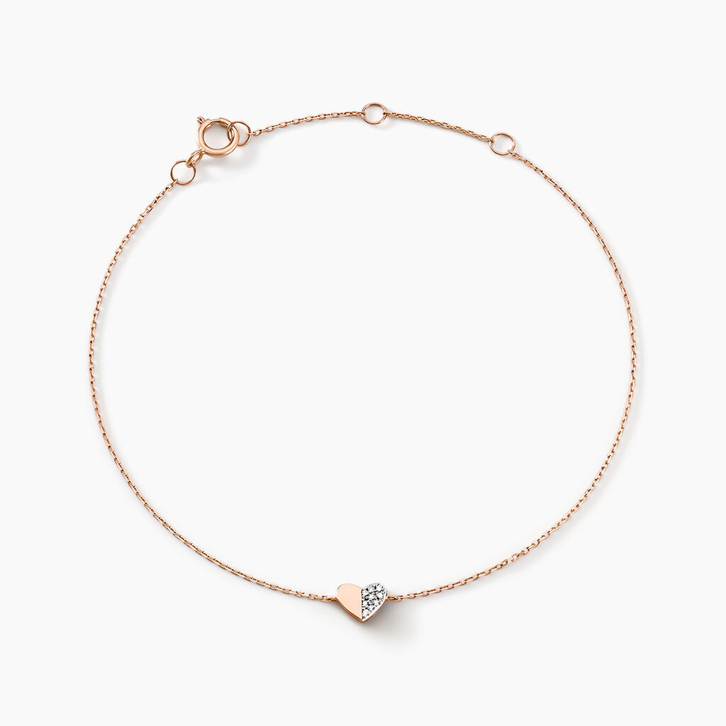 Bracelet Emilia Or Rose Diamant - Bracelets Femme | Histoire d’Or
