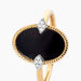 Bague Tahina Or Jaune Onyx Diamant - Bagues solitaires Femme | Histoire d’Or