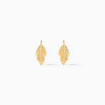 Boucles D'oreilles Puces Floria Feuilles Or Jaune - Clous d'oreilles Femme | Histoire d&rsquo;Or