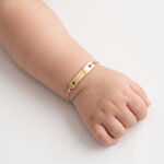 Bracelet Identit&eacute; Alessandra Or Jaune Oxyde De Zirconium - Bracelets Communion Enfant | Histoire d&rsquo;Or