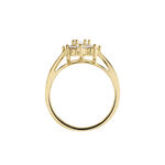 Bague Plaqu&eacute; Or Mahats Oxyde De Zirconium - Bagues solitaires Femme | Histoire d&rsquo;Or