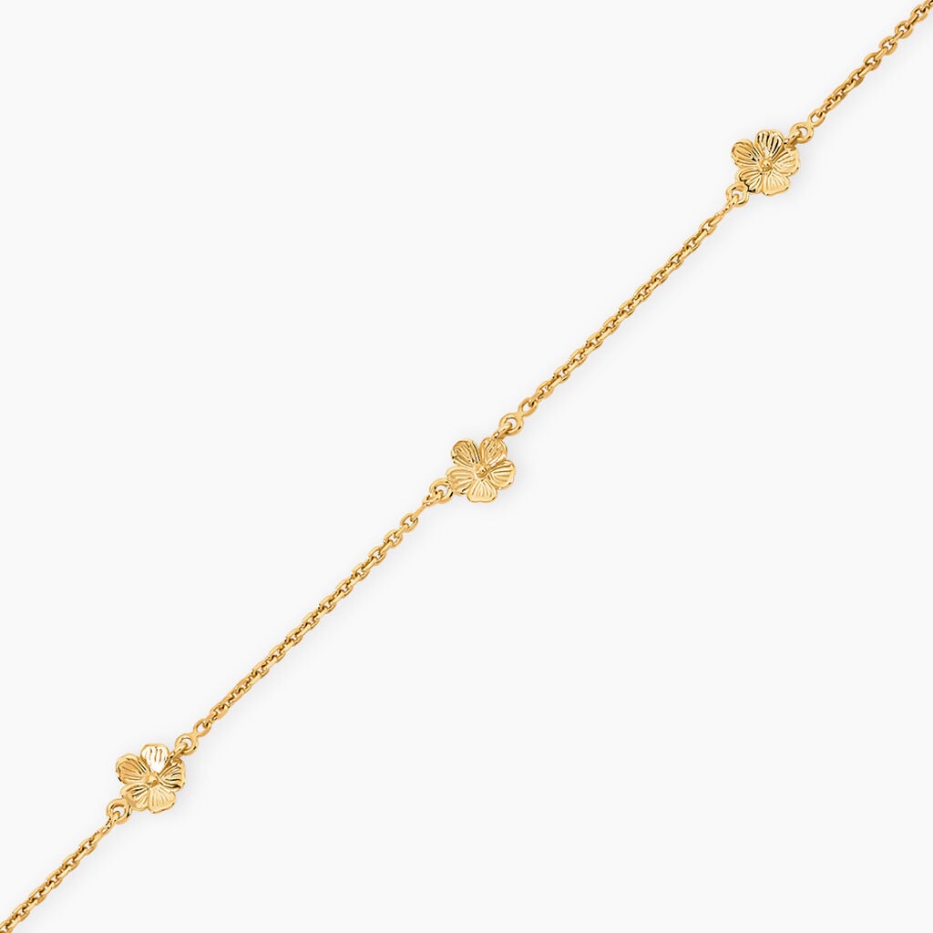 Bracelet Sakura Love Argent Dor&eacute; A L'Or 750/1000 - F&ecirc;te des m&egrave;res Femme | Histoire d&rsquo;Or