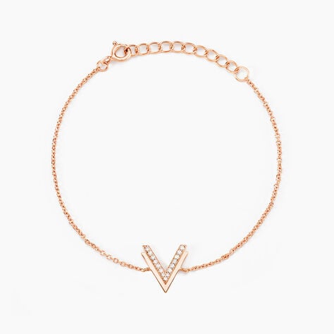 Bracelet Nollia Argent Rose Oxyde De Zirconium - Bracelets Femme | Histoire d&rsquo;Or