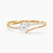 Bague Solitaire Abelia Or Jaune Oxyde De Zirconium - Bagues solitaires Femme | Histoire d’Or
