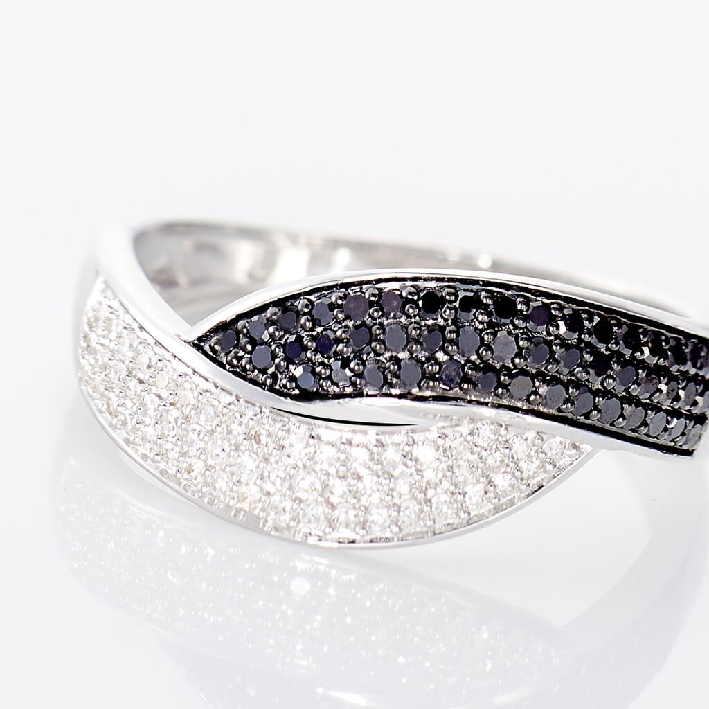 Bague Oia Or Blanc Diamant - Bagues avec pierre Femme | Histoire d’Or