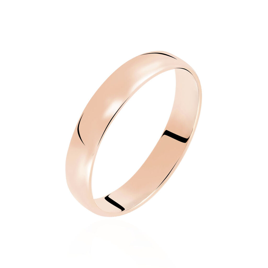 Alliance Meredithe Demi Jonc Classique Or Rose - Alliances Famille | Histoire d’Or