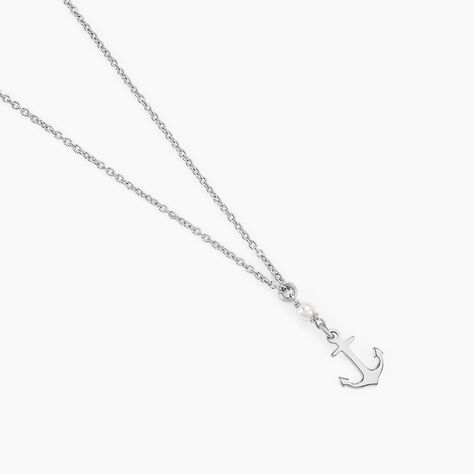 Collier Gwenaelle Argent Blanc Perle D'imitation - Colliers fantaisie Femme | Histoire d&rsquo;Or