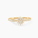 Bague Shin Or Jaune Oxyde De Zirconium - Bagues avec pierre Femme | Histoire d&rsquo;Or