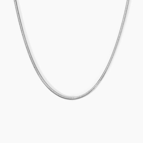 Chaine Nino Argent Blanc -  Homme | Histoire d’Or