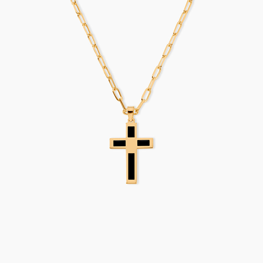 Collier Plaqu&eacute; Or Quadratu - Bijoux sans pierre Homme | Histoire d&rsquo;Or