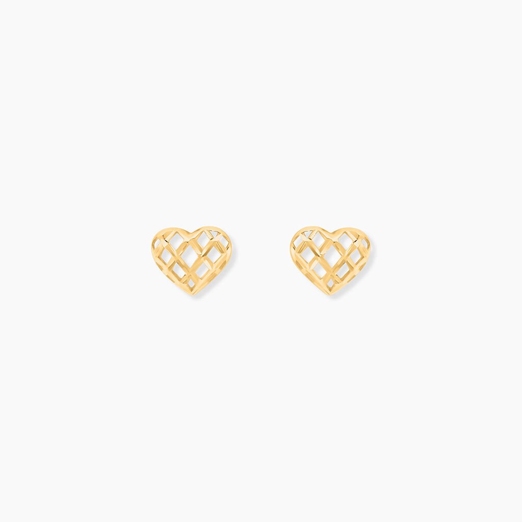 Boucles D'oreilles Puces Or Jaune Cicolluis - Clous d'oreilles Femme | Histoire d&rsquo;Or