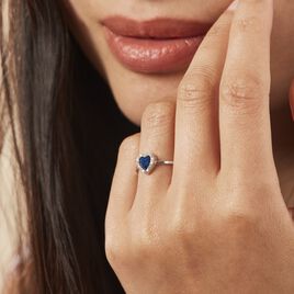 Bague Jaume Argent Blanc Oxyde De Zirconium - Bagues Coeur Femme | Histoire d’Or