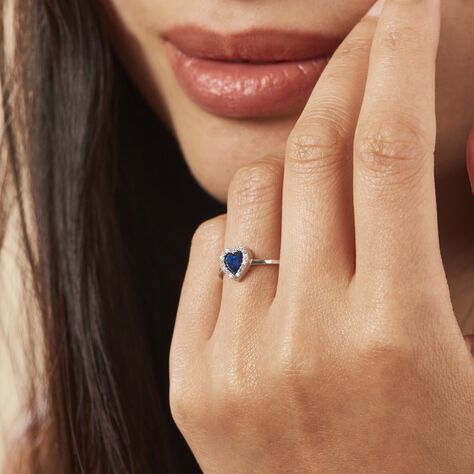 Bague Jaume Argent Blanc Oxyde De Zirconium - Bagues Coeur Femme | Histoire d’Or