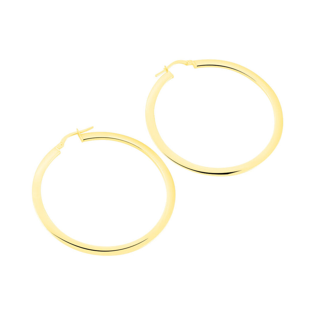 Cr&eacute;oles Khara Or Jaune - Boucles d'oreilles cr&eacute;oles Femme | Histoire d&rsquo;Or