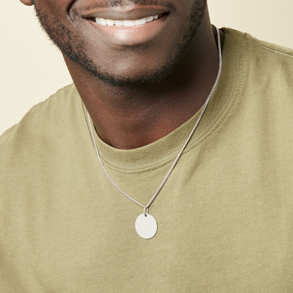 Pendentif Elisandre Argent Blanc - Pendentifs Homme | Histoire d’Or