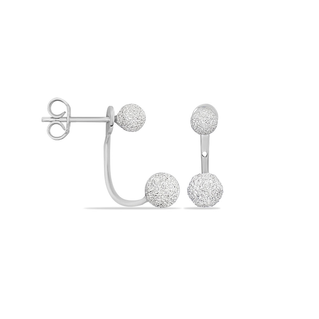 Bijoux D'oreilles Rosely Argent Blanc - Boucles d'oreilles fantaisie Femme | Histoire d’Or