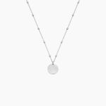 Collier Argent Blanc Mireio - Colliers Naissance Femme | Histoire d&rsquo;Or