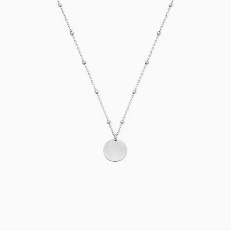Collier Argent Blanc Mireio - Colliers Naissance Femme | Histoire d&rsquo;Or