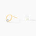 Boucles D'oreilles Puces Gisa Jaune Diamant Blanc - Clous d'oreilles Femme | Histoire d’Or