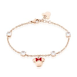 Bracelet Disney Acier Doré Rose Oxyde - Bracelets fantaisie Femme | Histoire d’Or