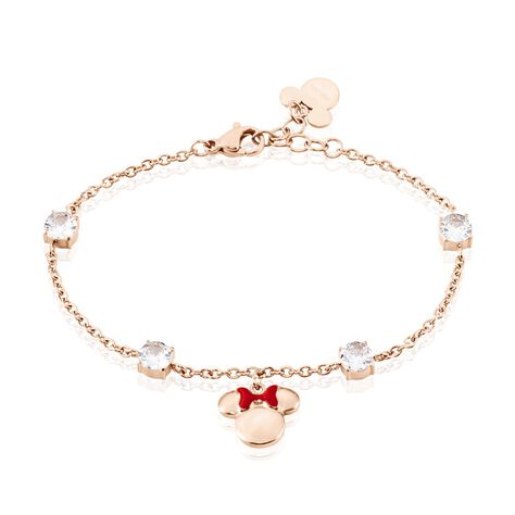 Bracelet Disney Acier Doré Rose Oxyde - Bracelets Femme | Histoire d’Or