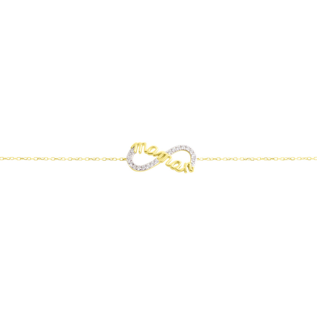 Bracelet Heimdall Or Jaune Oxyde De Zirconium - F&ecirc;te des m&egrave;res Femme | Histoire d&rsquo;Or