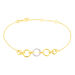 Bracelet Lutzele Or Bicolore Oxyde De Zirconium - Bracelets Femme | Histoire d’Or