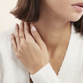 Bague Mahia Plaqué Or Jaune Oxyde De Zirconium - Bagues solitaires Femme | Histoire d’Or