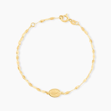 Bracelet Marianus Or Jaune - Pendentifs Baptême Famille | Histoire d’Or
