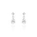 Boucles D'oreilles Pendantes Jordaine Or Blanc Oxydes - Boucles d'oreilles pendantes Femme | Histoire d’Or