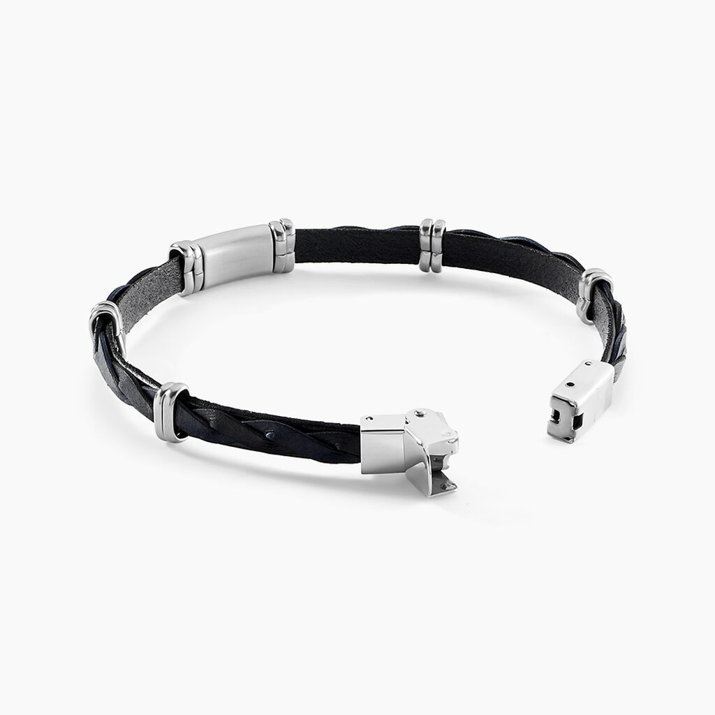 Bracelet Acier Blanc Pacome - Bracelets Homme | Histoire d&rsquo;Or