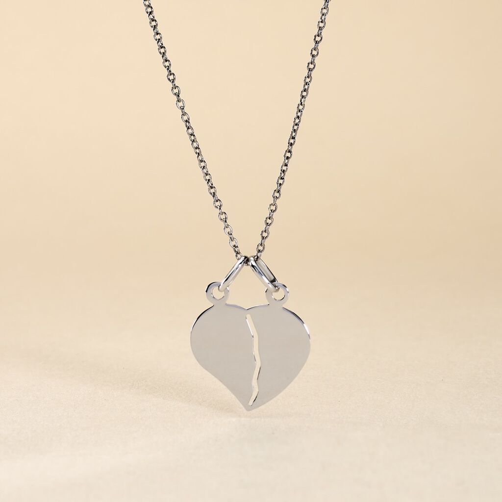 Pendentif Eudocie Or Blanc - Pendentifs Coeur Famille | Histoire d’Or