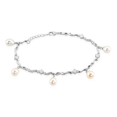 Bracelet Salomee Argent Blanc Perle De Culture - Bracelets Femme | Histoire d&rsquo;Or