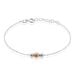 Bracelet Argent Bicolore Wilmart - Bracelets Femme | Histoire d’Or