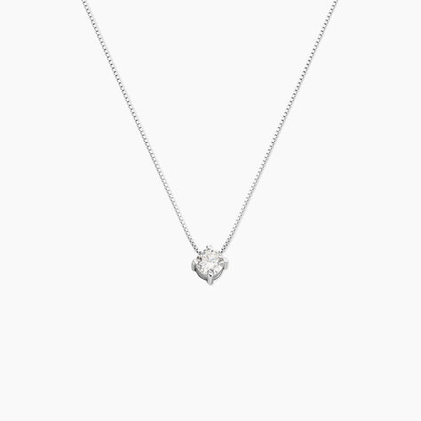 Collier Rio Argent Blanc Oxyde De Zirconium - Colliers fantaisie Femme | Histoire d&rsquo;Or