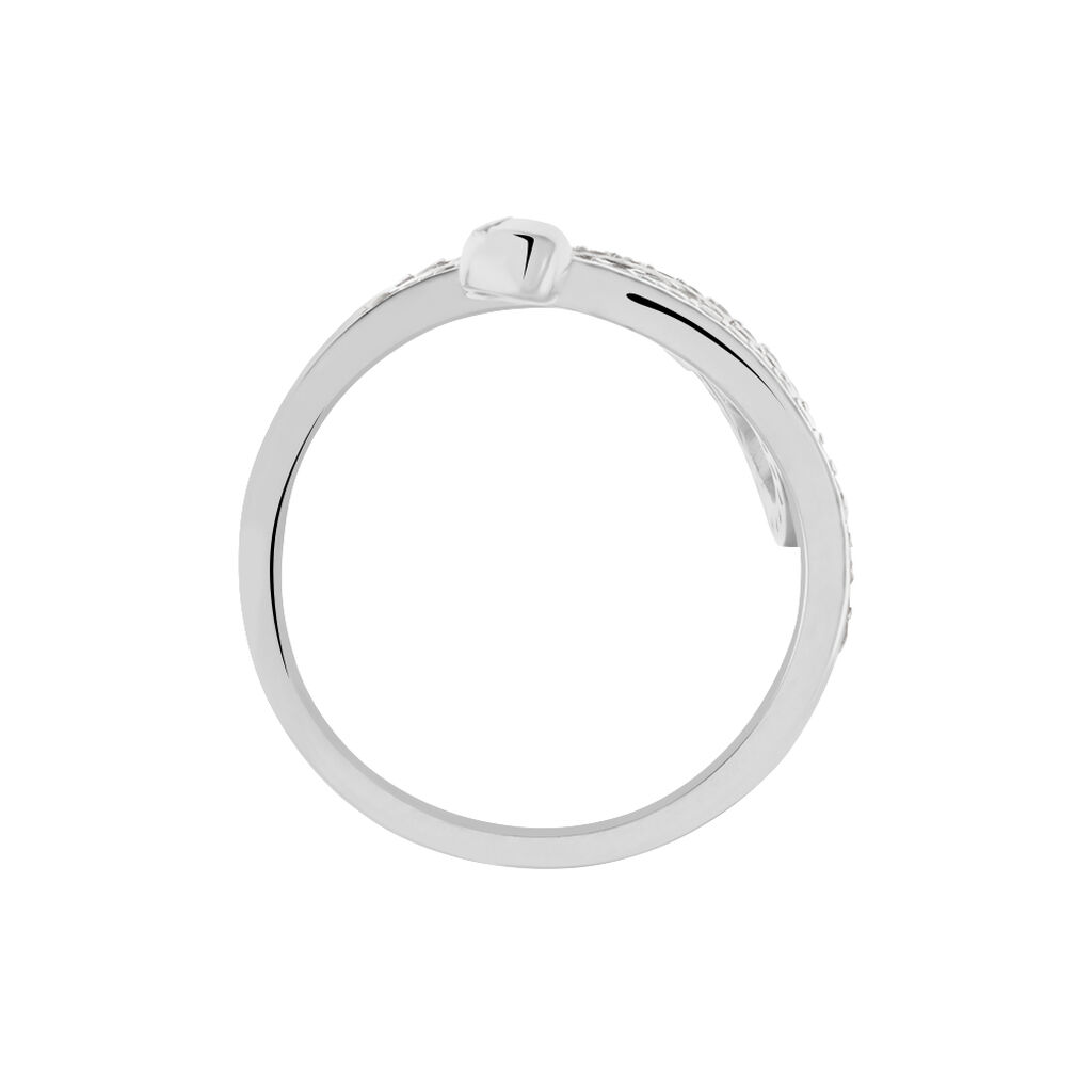 Bague Wesley Argent Blanc Oxydes De Zirconium - Bagues avec pierre Femme | Histoire d&rsquo;Or