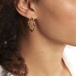 Cr&eacute;oles Lenna Torsad&eacute;e Plaqu&eacute; Or Jaune - Boucles d'oreilles cr&eacute;oles Femme | Histoire d&rsquo;Or