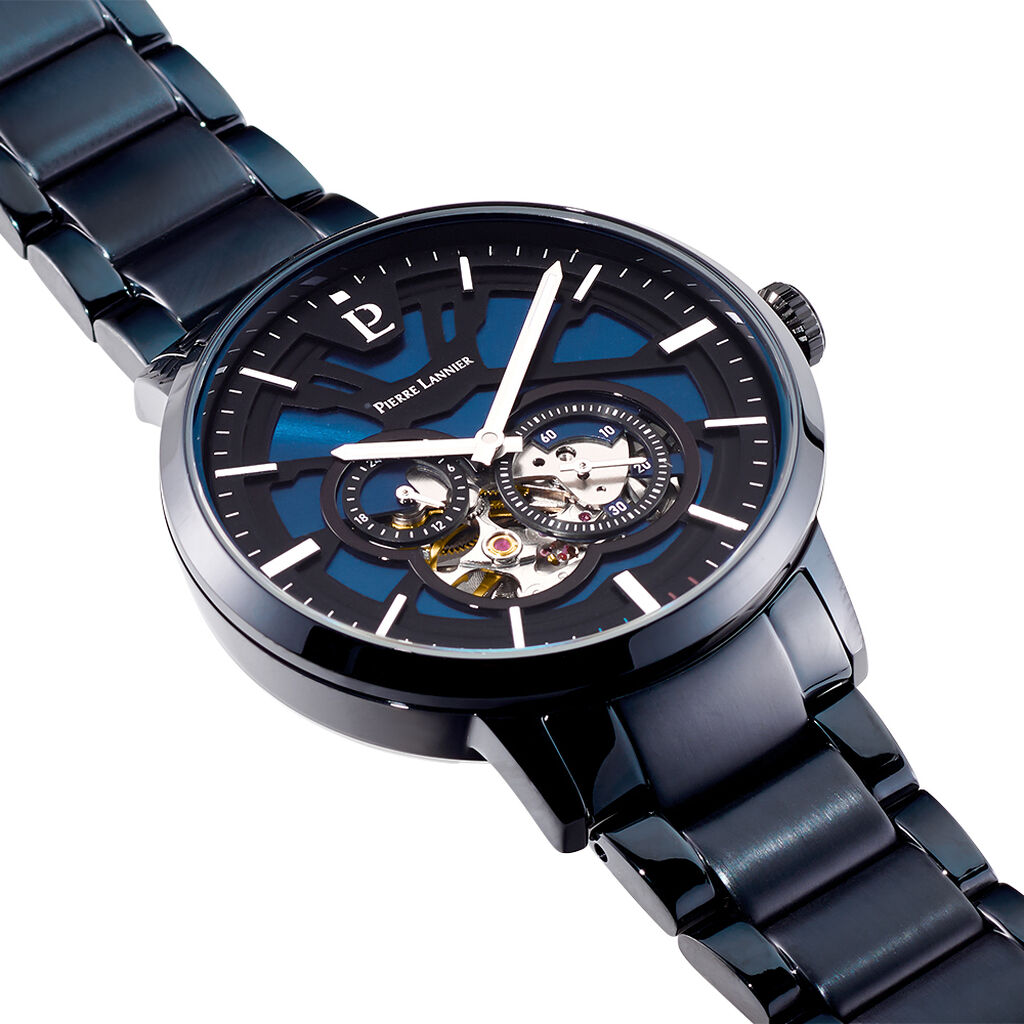 Montre Pierre Lannier Trio Bleu - Montres Homme | Histoire d&rsquo;Or
